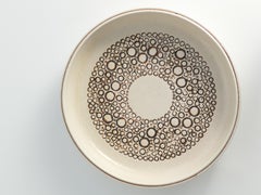 Scandinavian Modern Stoneware Plate "Mykene", Britt-Louise Sundell, Gustavsberg