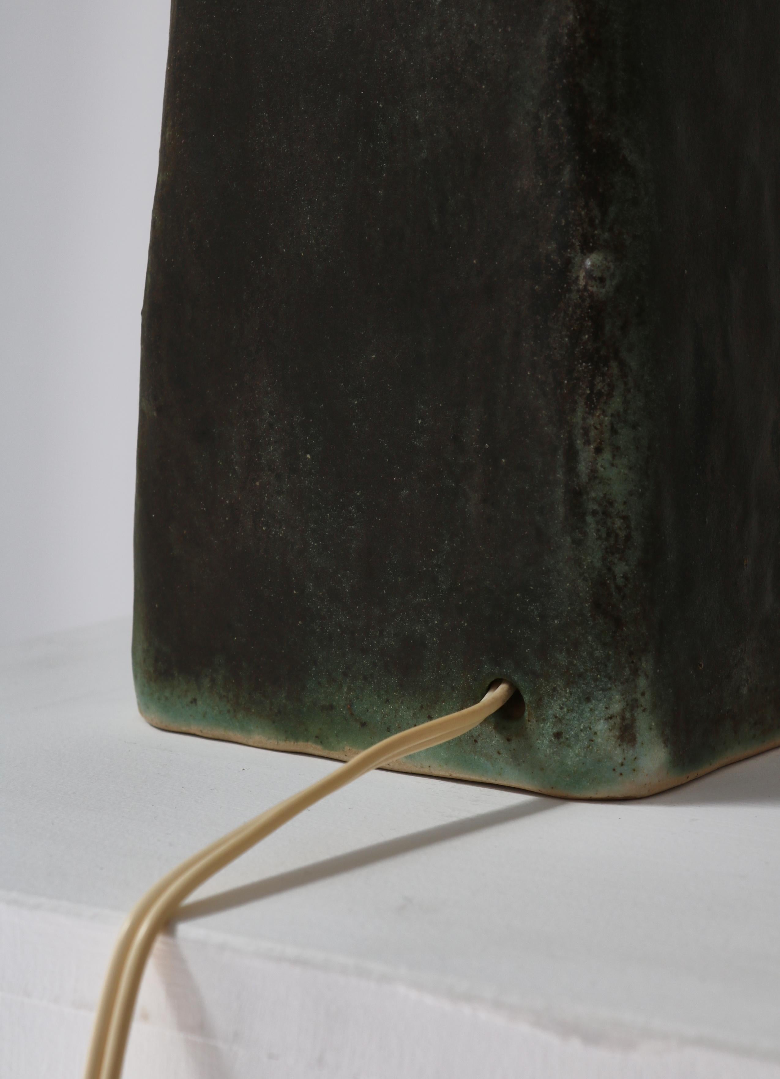 Scandinavian Modern Stoneware Table Lamp by Eigil Hinrichsen, Denmark, 1950s For Sale 6