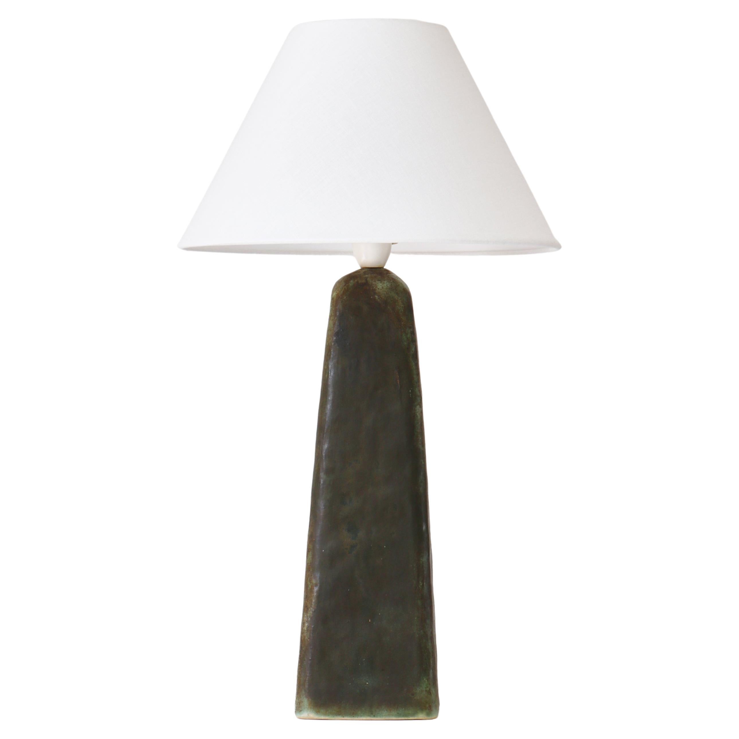 Scandinavian Modern Stoneware Table Lamp by Eigil Hinrichsen, Denmark, 1950s For Sale