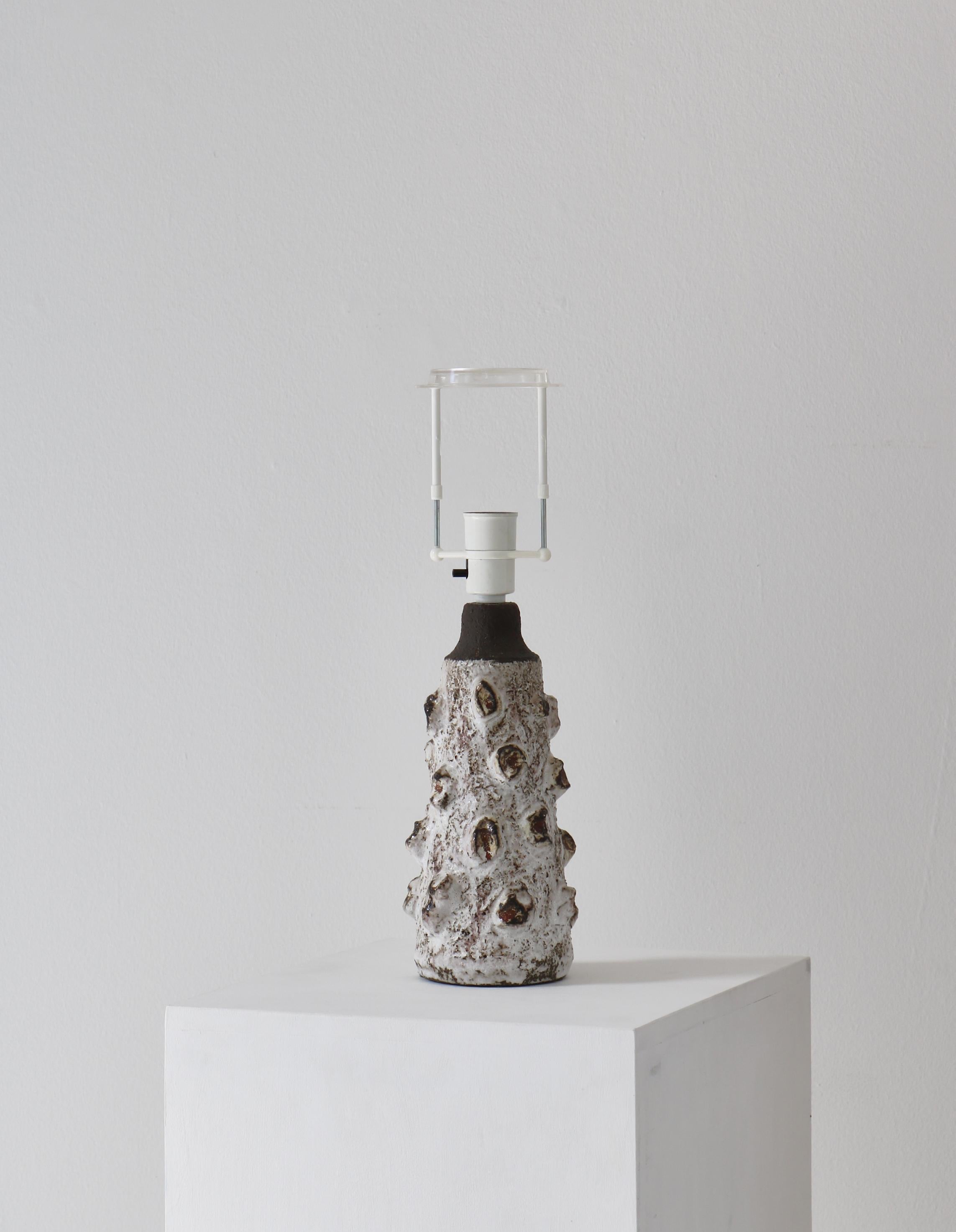 Scandinavian Modern Stoneware Table Lamp by Henri Ceramic, Denmark, 1960s 5