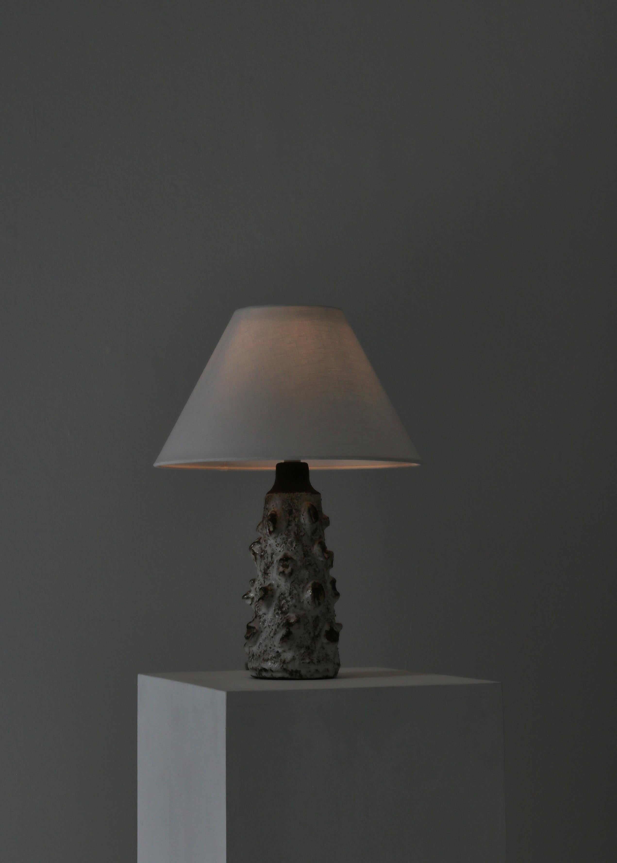 Scandinavian Modern Stoneware Table Lamp by Henri Ceramic, Denmark, 1960s 1