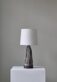 Lámpara de sobremesa de gres moderno escandinavo de Henri Ceramics, Dinamarca, años 60
