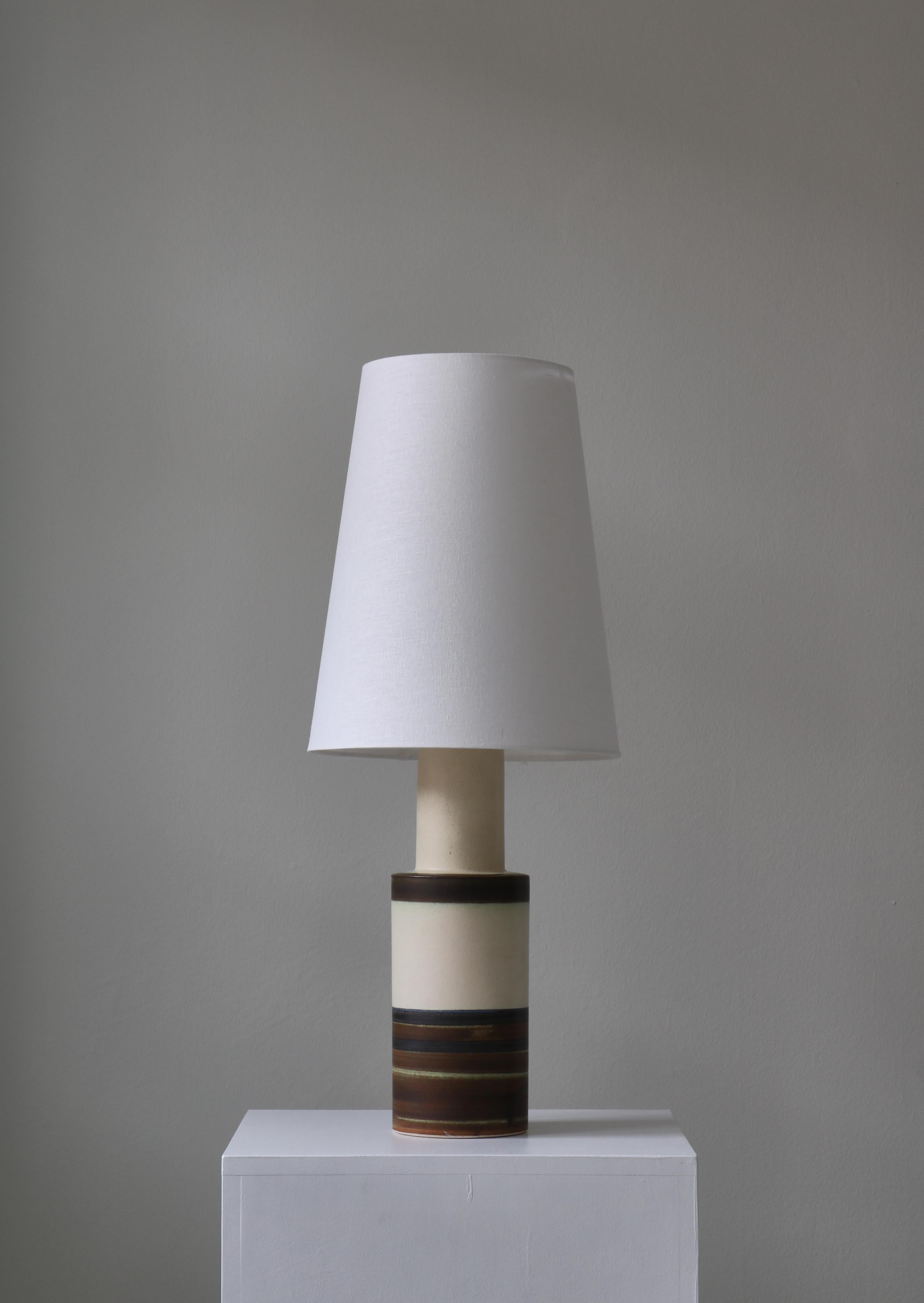 Danish Scandinavian Modern Stoneware Table Lamp by 