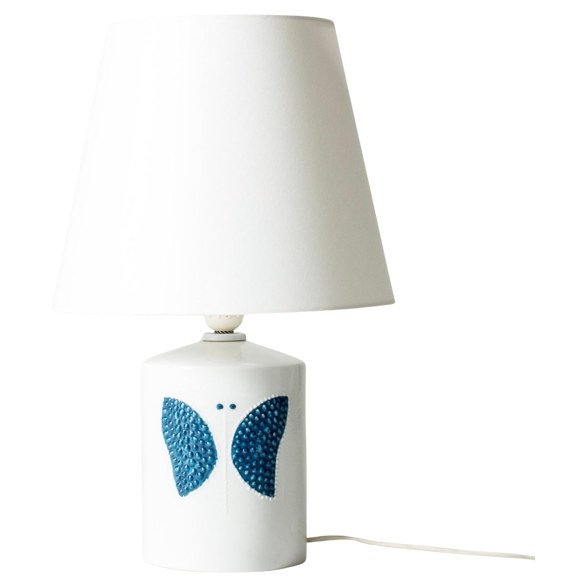 Scandinavian Modern Stoneware Table lamp by Sylvia Leuchovius, Sweden, 1960s