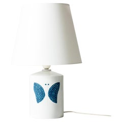 Skandinavische moderne Steingut-Tischlampe von Sylvia Leuchovius, Schweden, 1960er Jahre