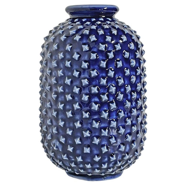 Gunnar Nylund vintage des années 1950 - Pièce rare et grand vase en feldspath Rörstrand - 33 cm. Glaçure blanche scandinave moderne - milieu du siècle - France