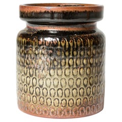 Vase scandinave moderne en grès par Stig Lindberg, Gustavsberg, Suède, années 1960