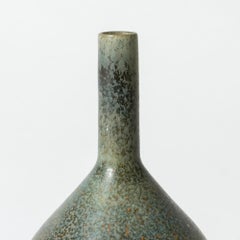 Skandinavische moderne Steinzeugvase, Carl-Harry Stålhane, Rörstrand, Schweden, 1950
