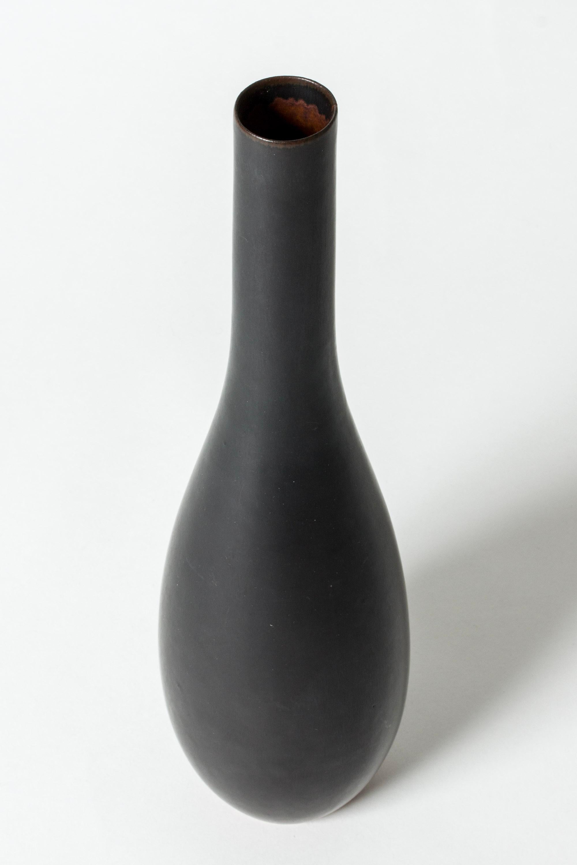 Scandinave moderne Vase moderne scandinave en grès, Carl-Harry Stålhane, Rörstrand, Suède, 1950 en vente