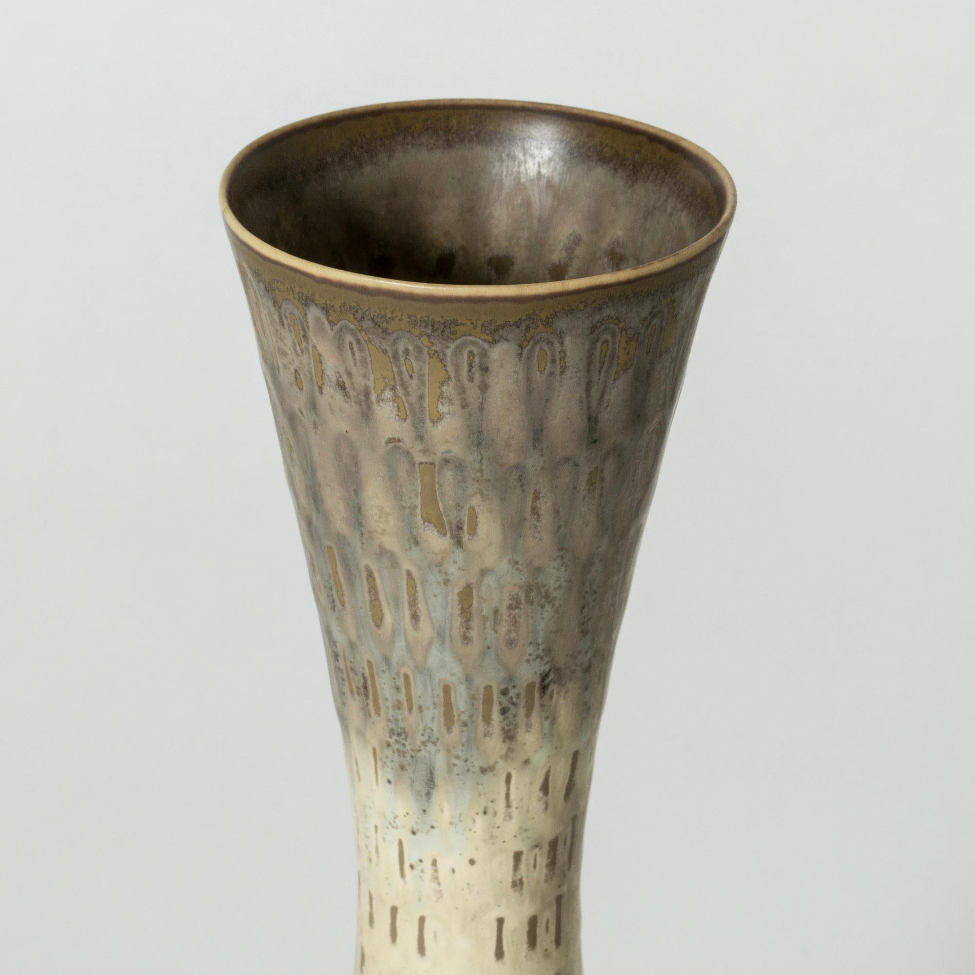 Vaso in gres scandinavo moderno, Carl-Harry Stålhane, Rörstrand, Svezia, 1950 In condizioni buone in vendita a Stockholm, SE