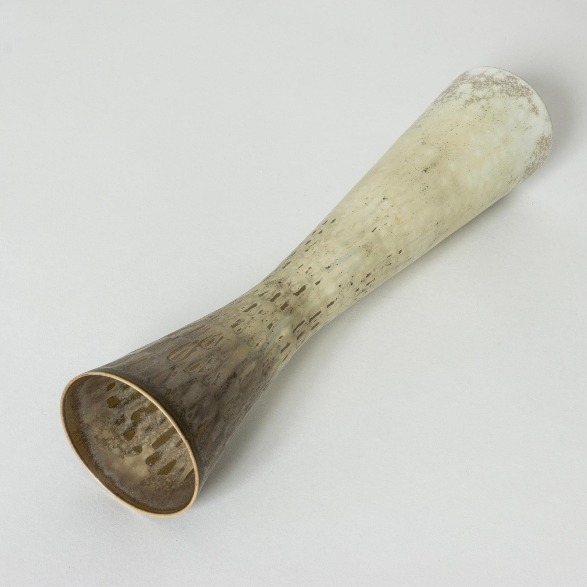 Metà XX secolo Vaso in gres scandinavo moderno, Carl-Harry Stålhane, Rörstrand, Svezia, 1950 in vendita