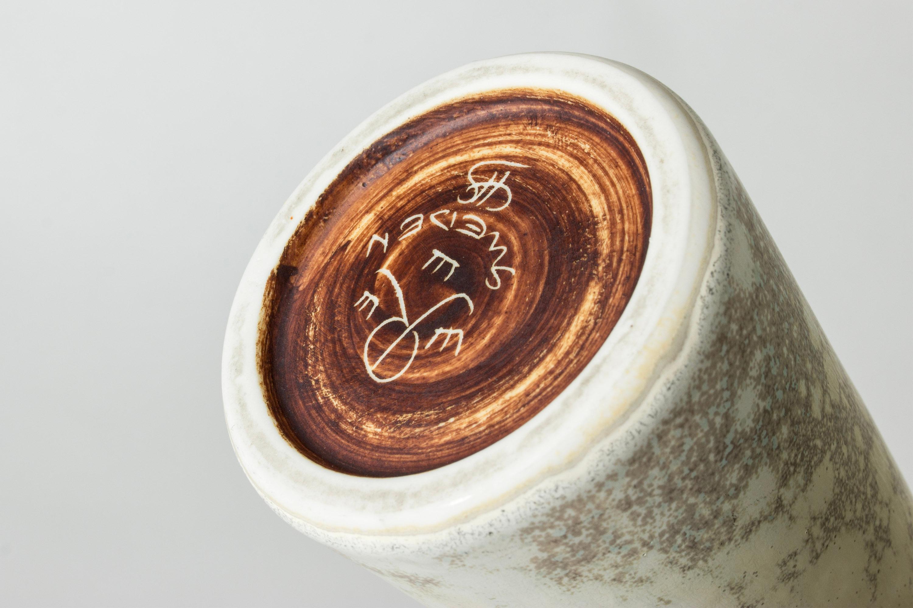 Grès porcellanato Vaso in gres scandinavo moderno, Carl-Harry Stålhane, Rörstrand, Svezia, 1950 in vendita