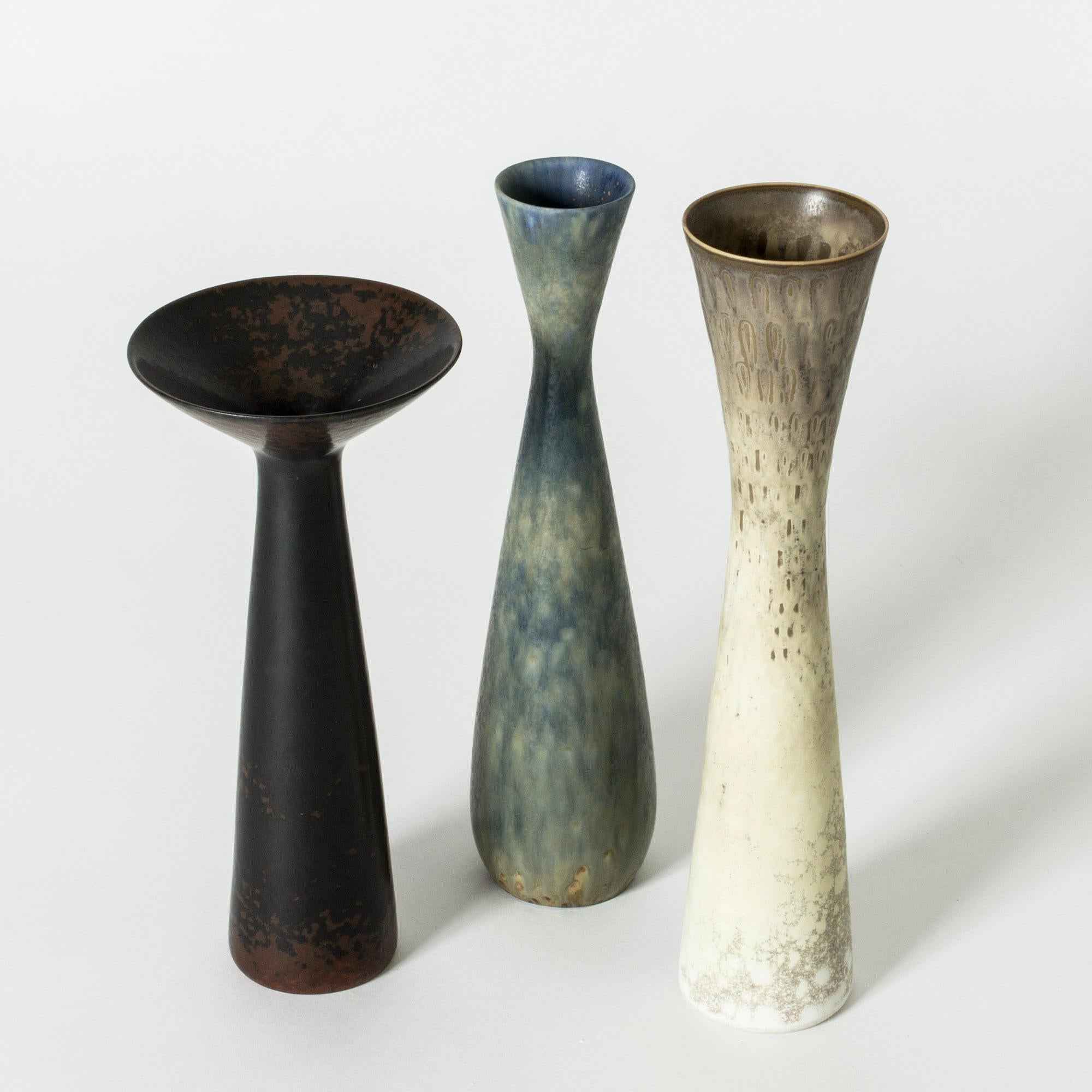 Vaso in gres scandinavo moderno, Carl-Harry Stålhane, Rörstrand, Svezia, 1950 in vendita 1