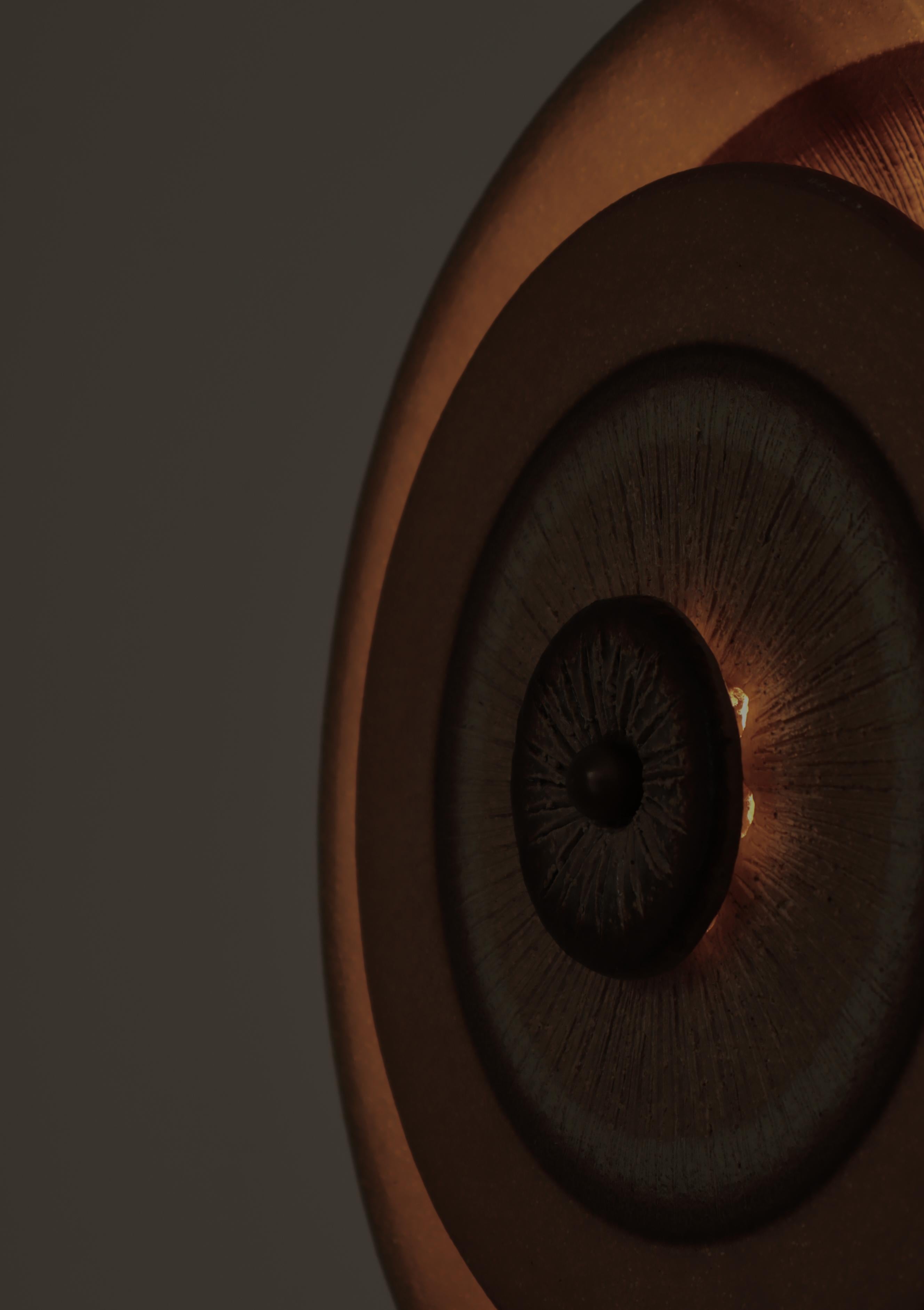 Milieu du XXe siècle The Modern Scandinavian Stoneware Wall Sconce by Noomi Backhausen, Søholm, 1960s en vente