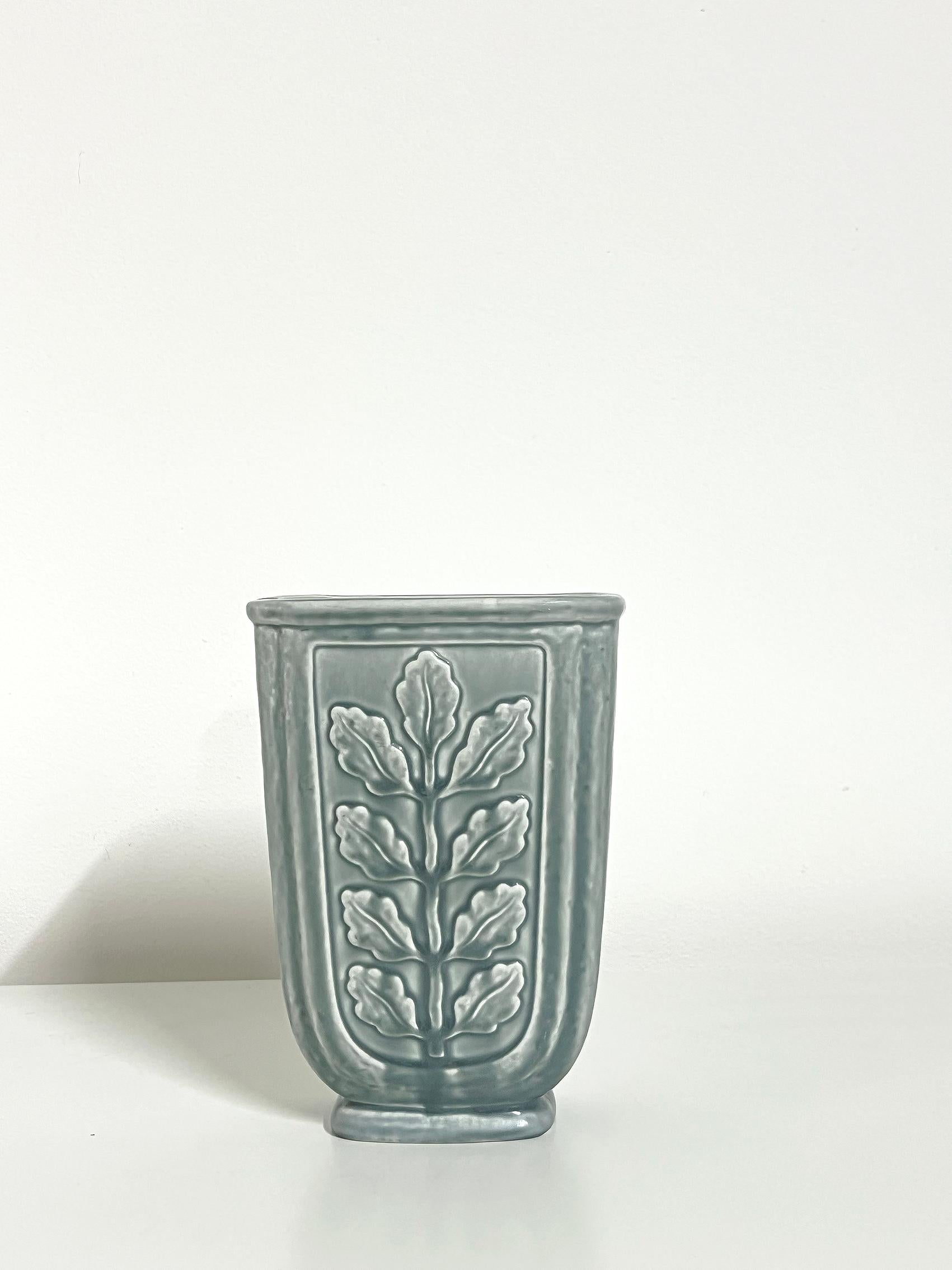 Swedish Scandinavian Modern Stonewear Vase by Gunnar Nylund for Rörstrand 1950's For Sale