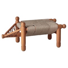Scandinavian Modern Stool "the Pig" by Erik Höglund for Kopparfly, Sweden, 1950s