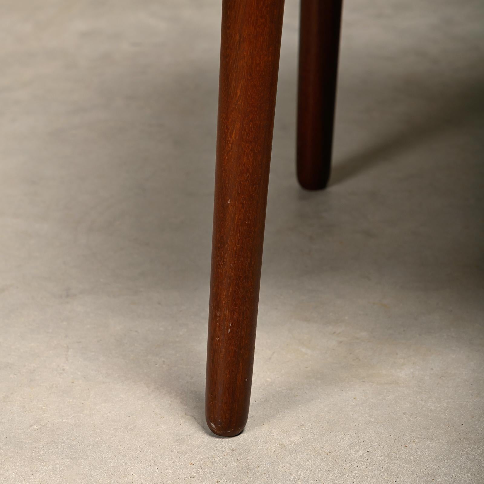 Scandinavian Modern Stool in Teak and Cane for Ølholm Møbelfabrik, 1950s 5
