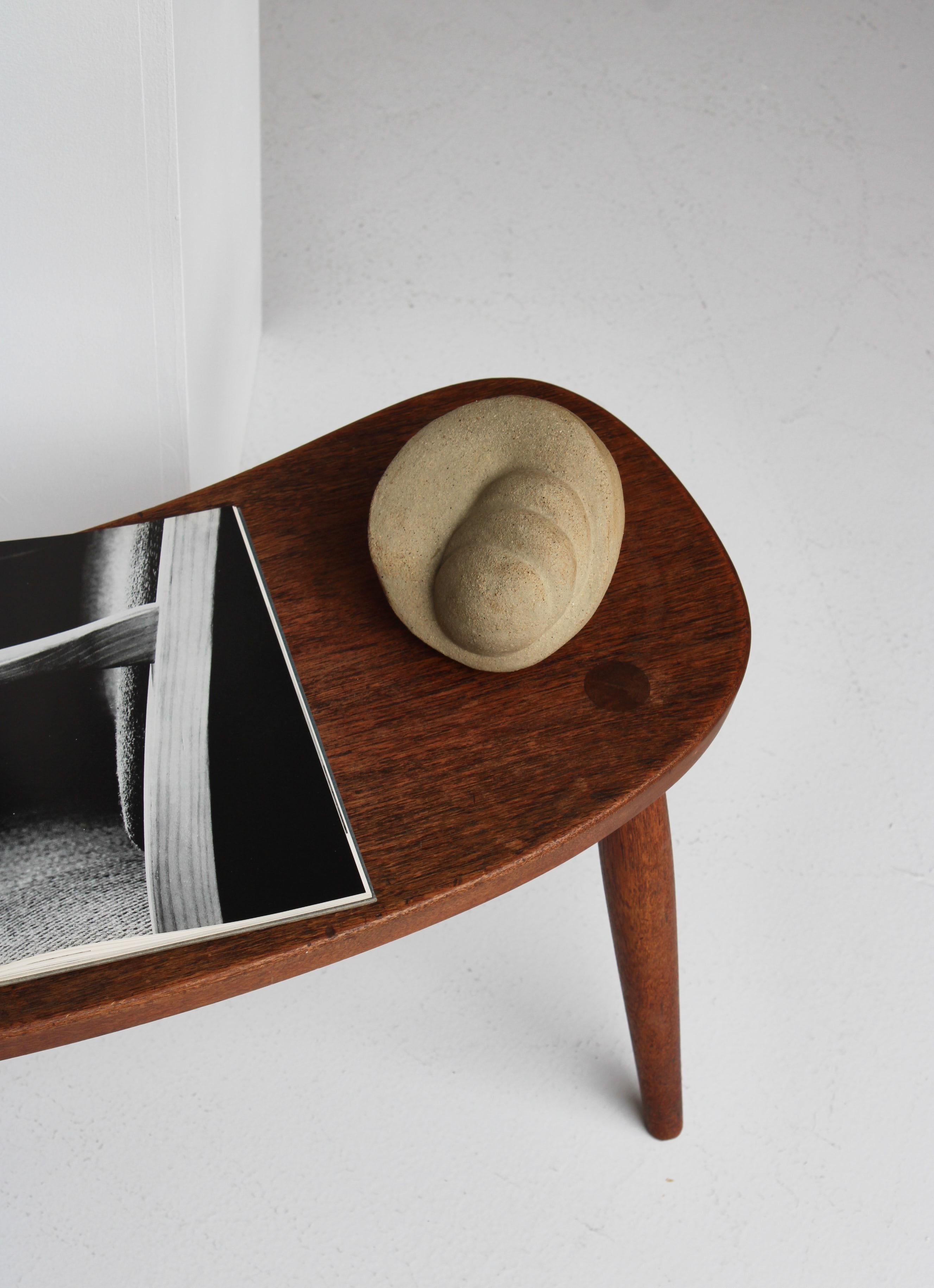 Scandinavian Modern Stool in Teakwood by Josef Frank / Illums Bolighus, 1950s In Good Condition In Odense, DK