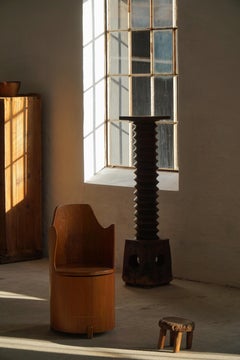 The Modern Scandinavian, Sedia a ceppo / "Kubstol" in pino, metà del XX secolo, anni '50