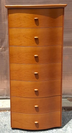 Scandinavian Modern Style Italian Cherry Osiery Chests of Drawers