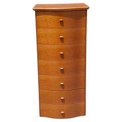 Scandinavian Modern Style Italian Cherry Osiery Chests of Drawers