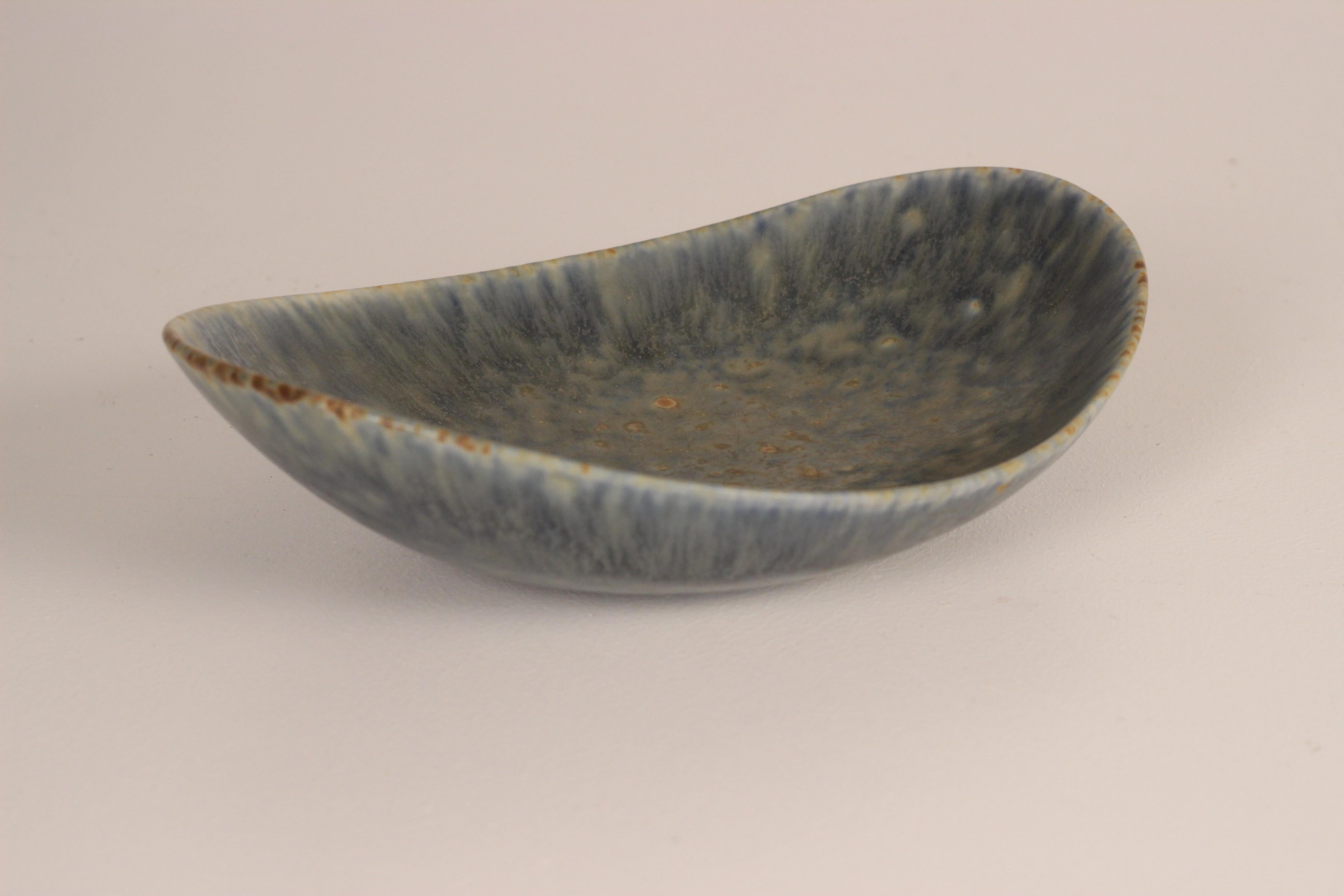 Ceramic Scandinavian Modern Swedish Bowl by Carl Harry Stalhane and Maker Rorstrand For Sale