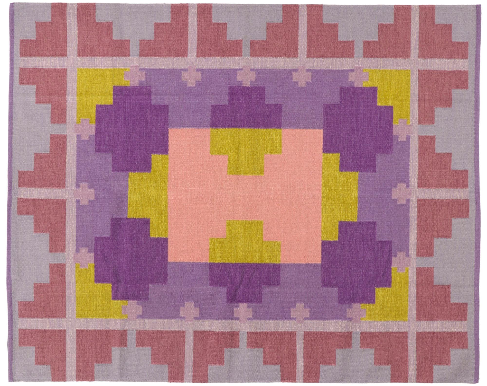 Nuevo Kilim Escandinavo de Inspiración Sueca con Estilo Contemporáneo en venta 2