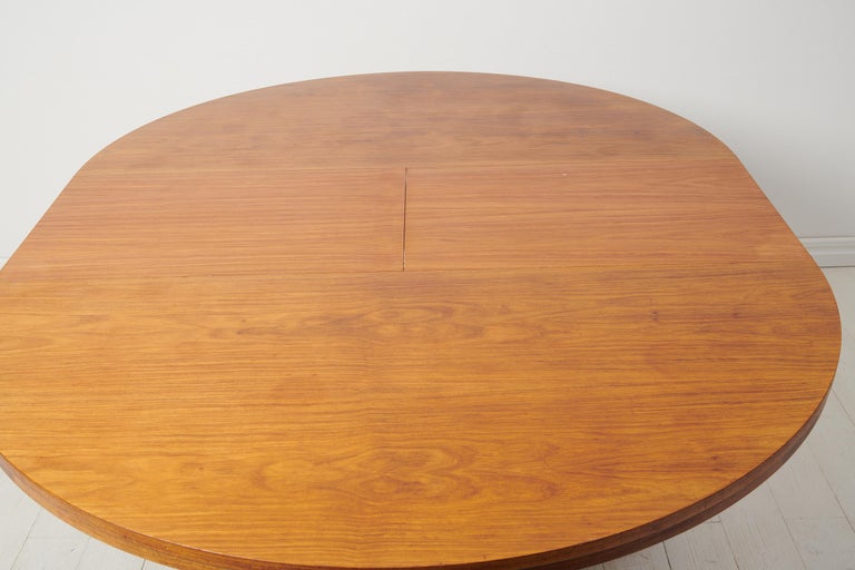 Scandinavian Modern Swedish Round Dining Table For Sale at 1stDibs