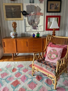 Scandinavian Modern "Sweet Pea" Rölakan Flatweave Rug by Judith Johansson Sweden