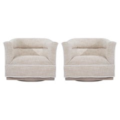 Fauteuils pivotants scandinaves modernes, Suède, années 1950