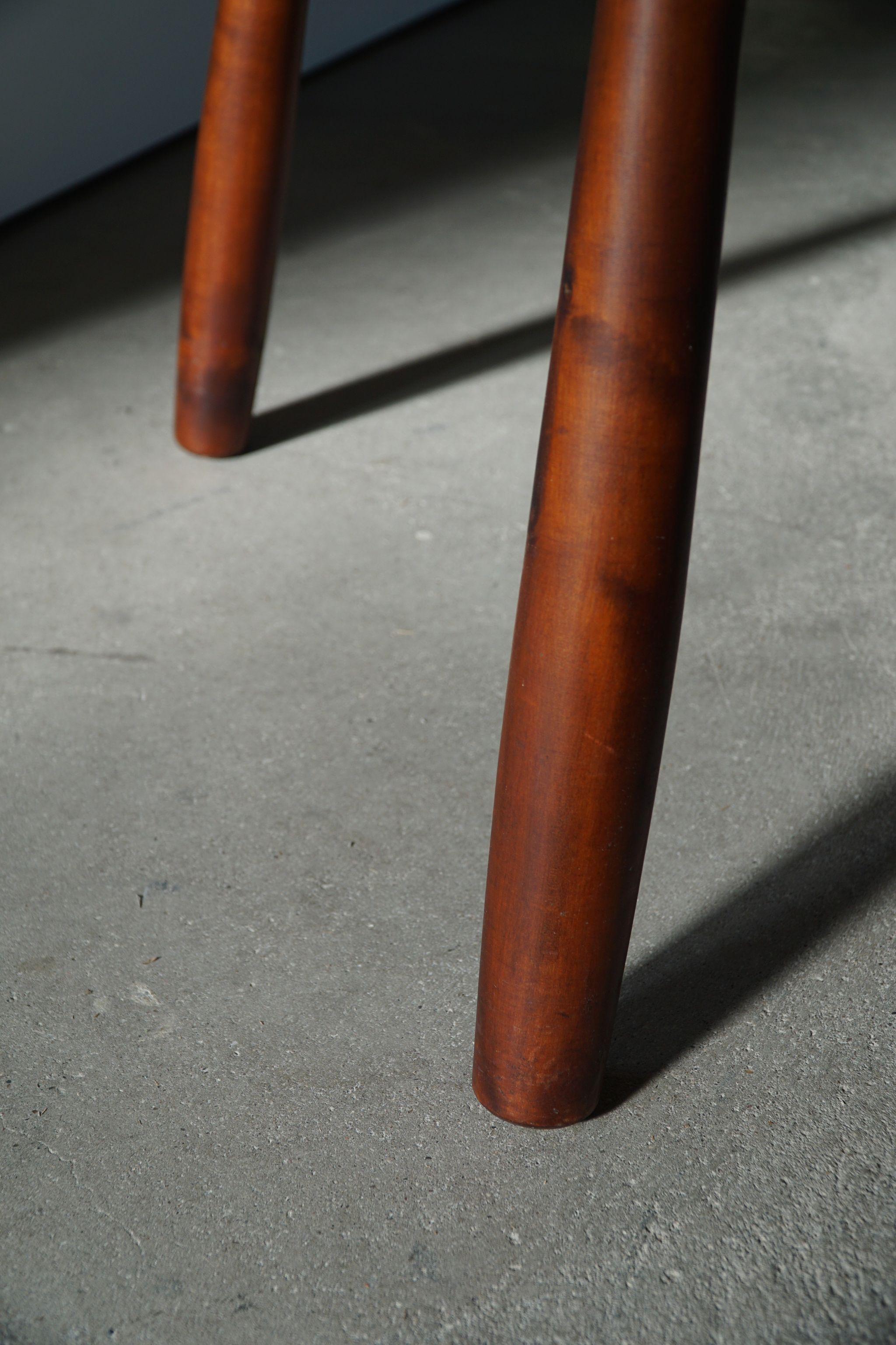 Scandinavian Modern, Table in Beech With Club Legs, Arnold Madsen, Made in 1940s For Sale 8