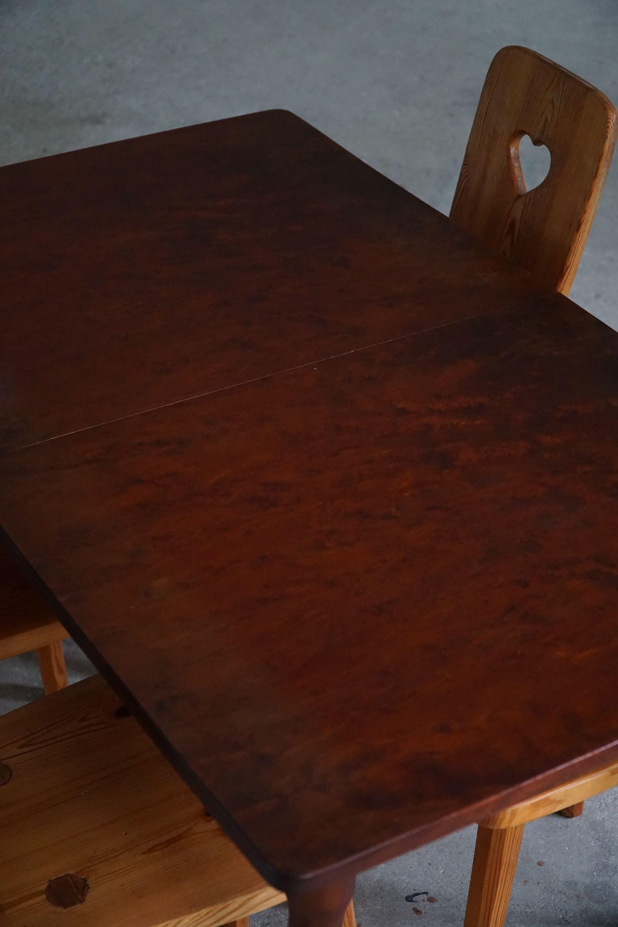 Skandinavische Moderne, Tisch aus Buche mit Clubbeinen, Arnold Madsen, hergestellt in den 1940er Jahren im Angebot 2