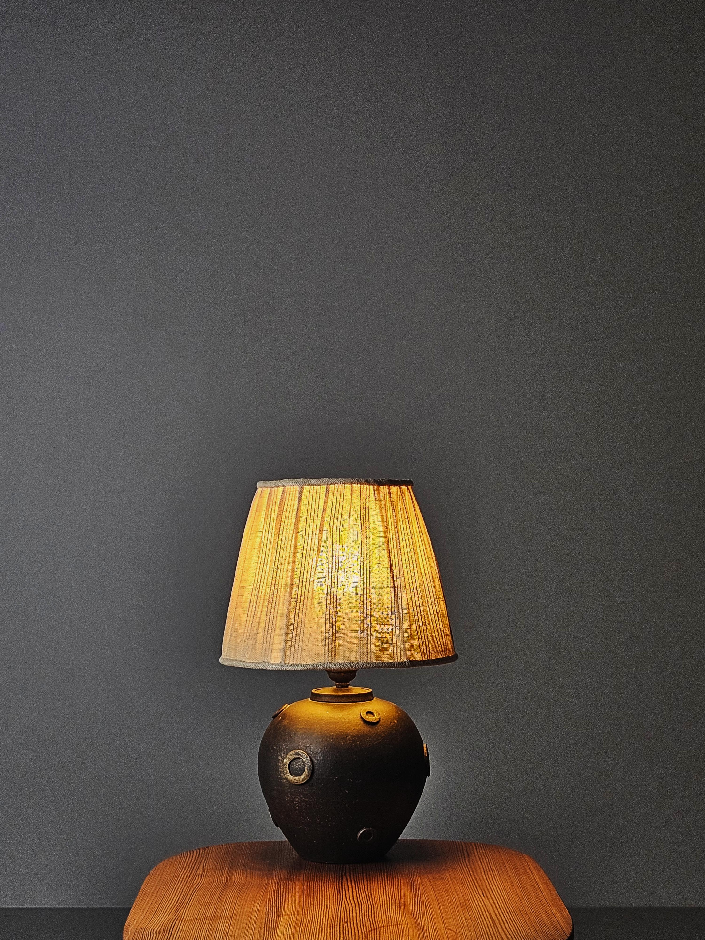 Ceramic Scandinavian modern table lamp, anonymous, 1930s For Sale