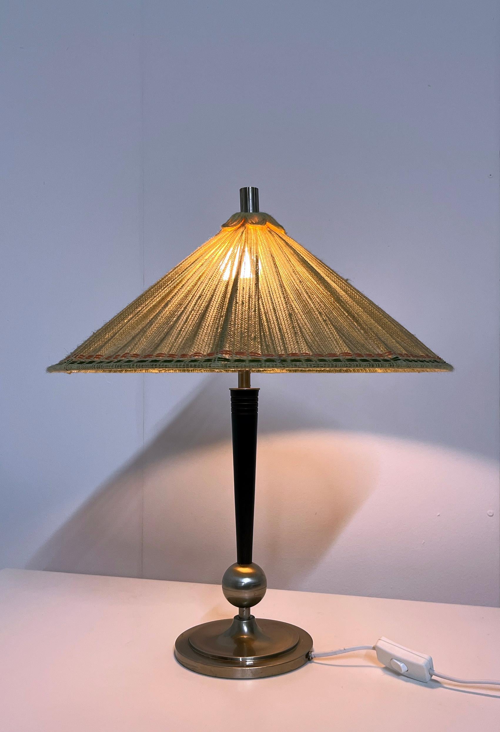 Swedish Scandinavian Modern Table Lamp by Böhlmarks 1940's For Sale