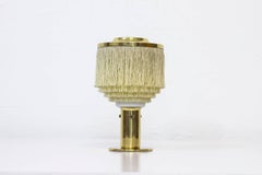 Scandinavian Modern Table Lamp, Fringes, Brass and Glass by Hans Agne Jakobsson