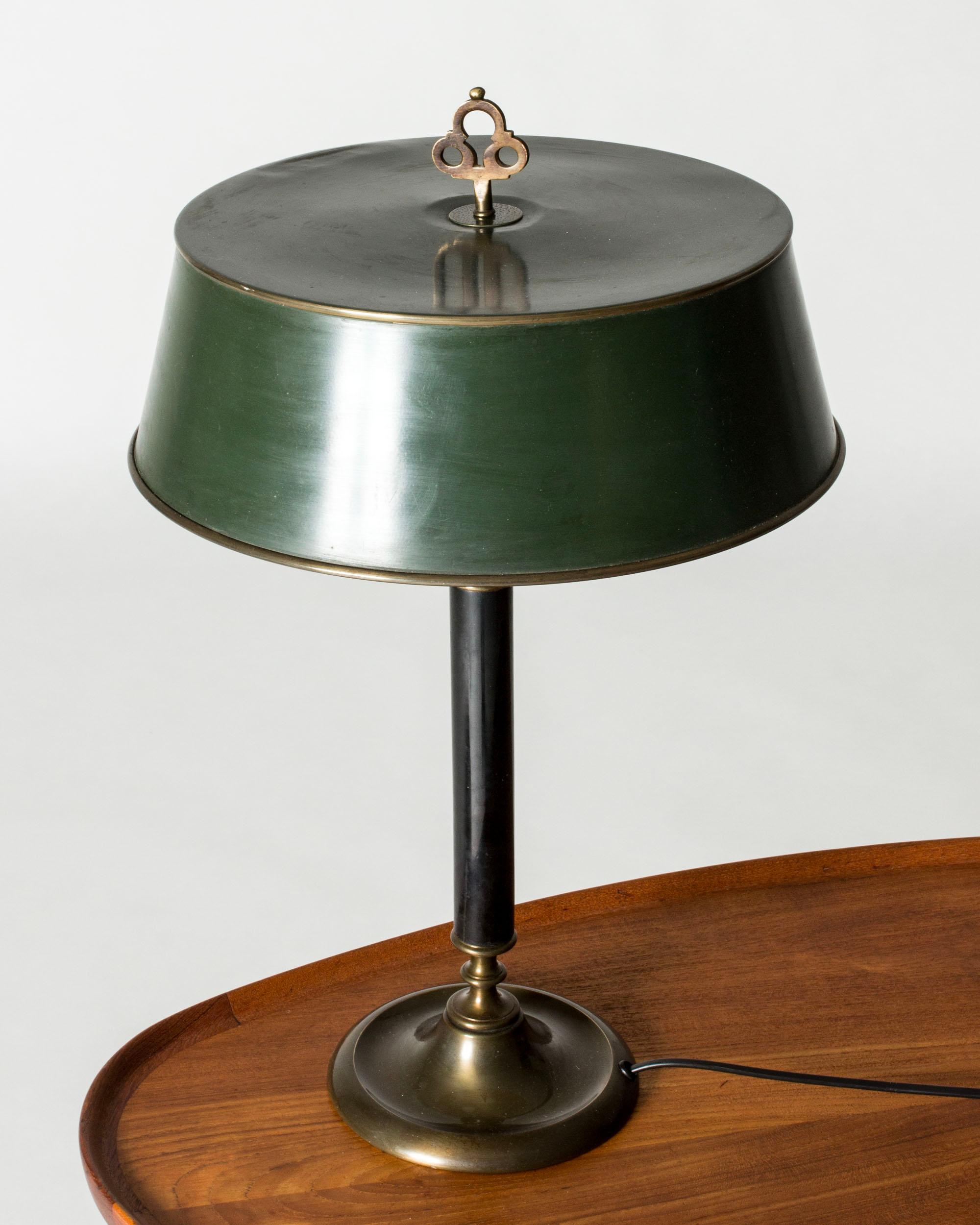 Mid-20th Century Scandinavian Modern Table Lamp from Böhlmarks, Sweden, 1930s For Sale