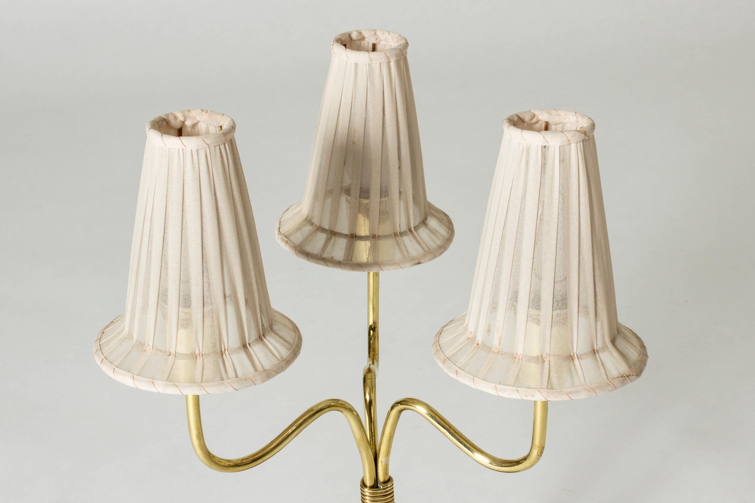 Swedish Scandinavian Modern Table Lamp, Hans Bergström, Ateljé Lyktan, Sweden, 1940s For Sale