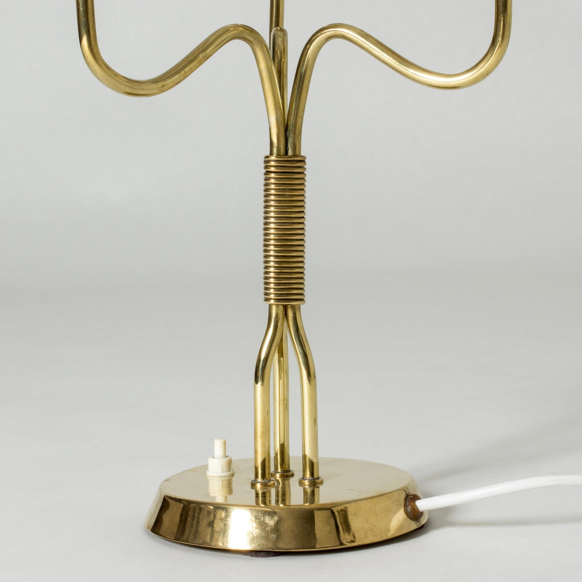 Mid-20th Century Scandinavian Modern Table Lamp, Hans Bergström, Ateljé Lyktan, Sweden, 1940s For Sale