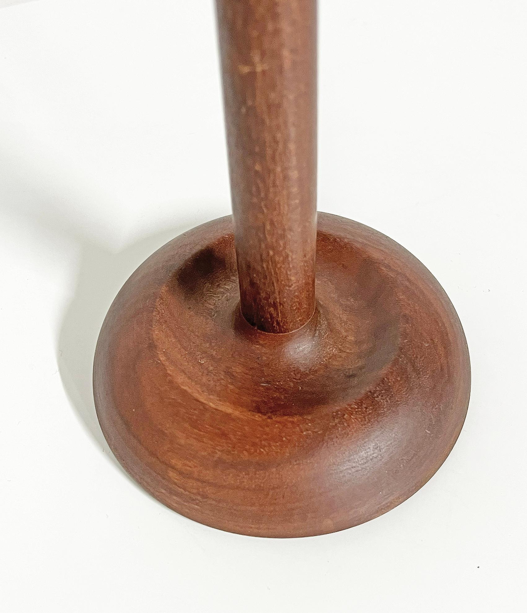 Mid-20th Century Scandinavian Modern Table Lamp in Teak, Sweden ca 1950-60s For Sale