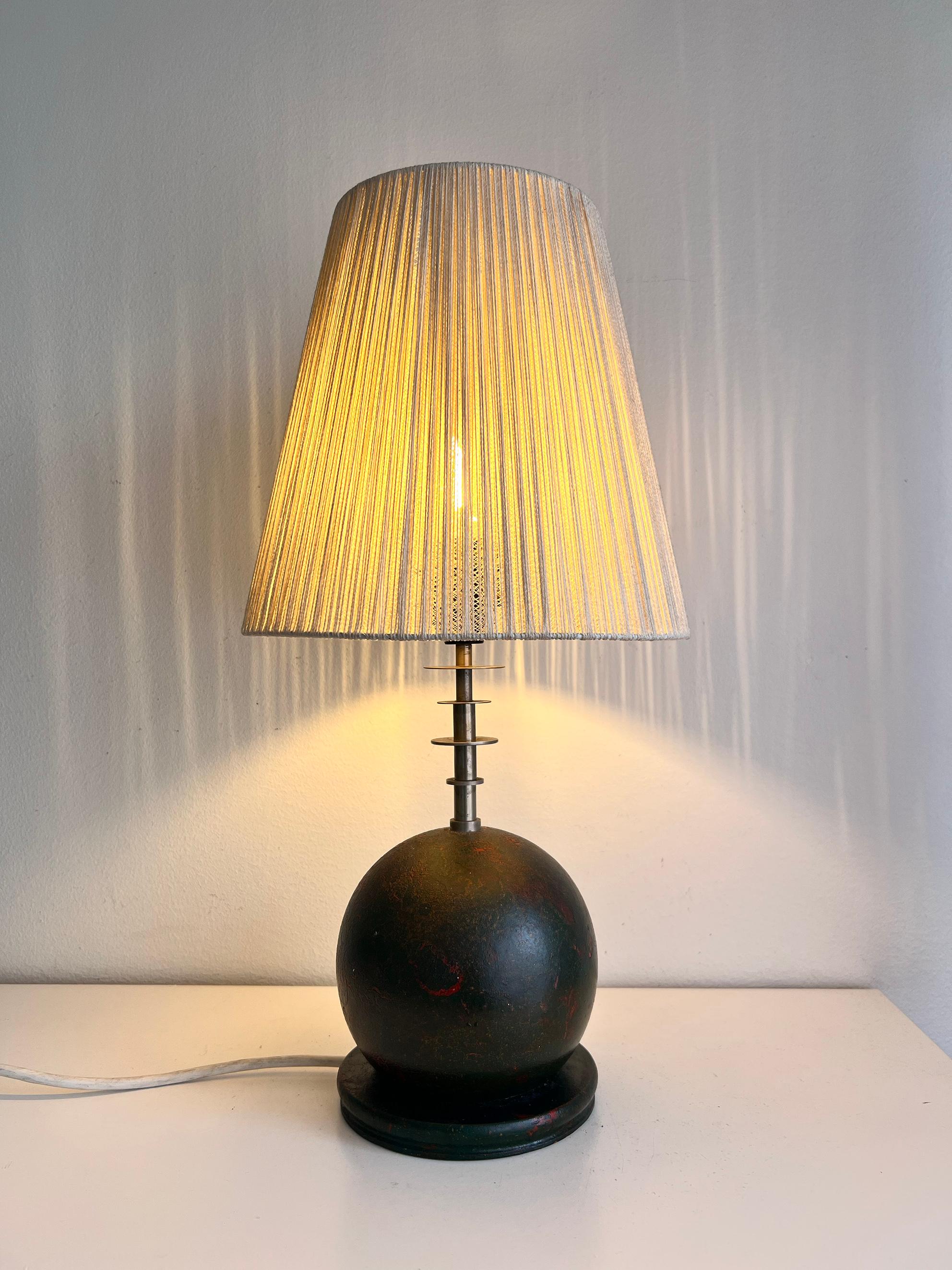 Swedish Scandinavian Modern Table Lamp, Olof Heijke, Sweden, circa 1930s For Sale