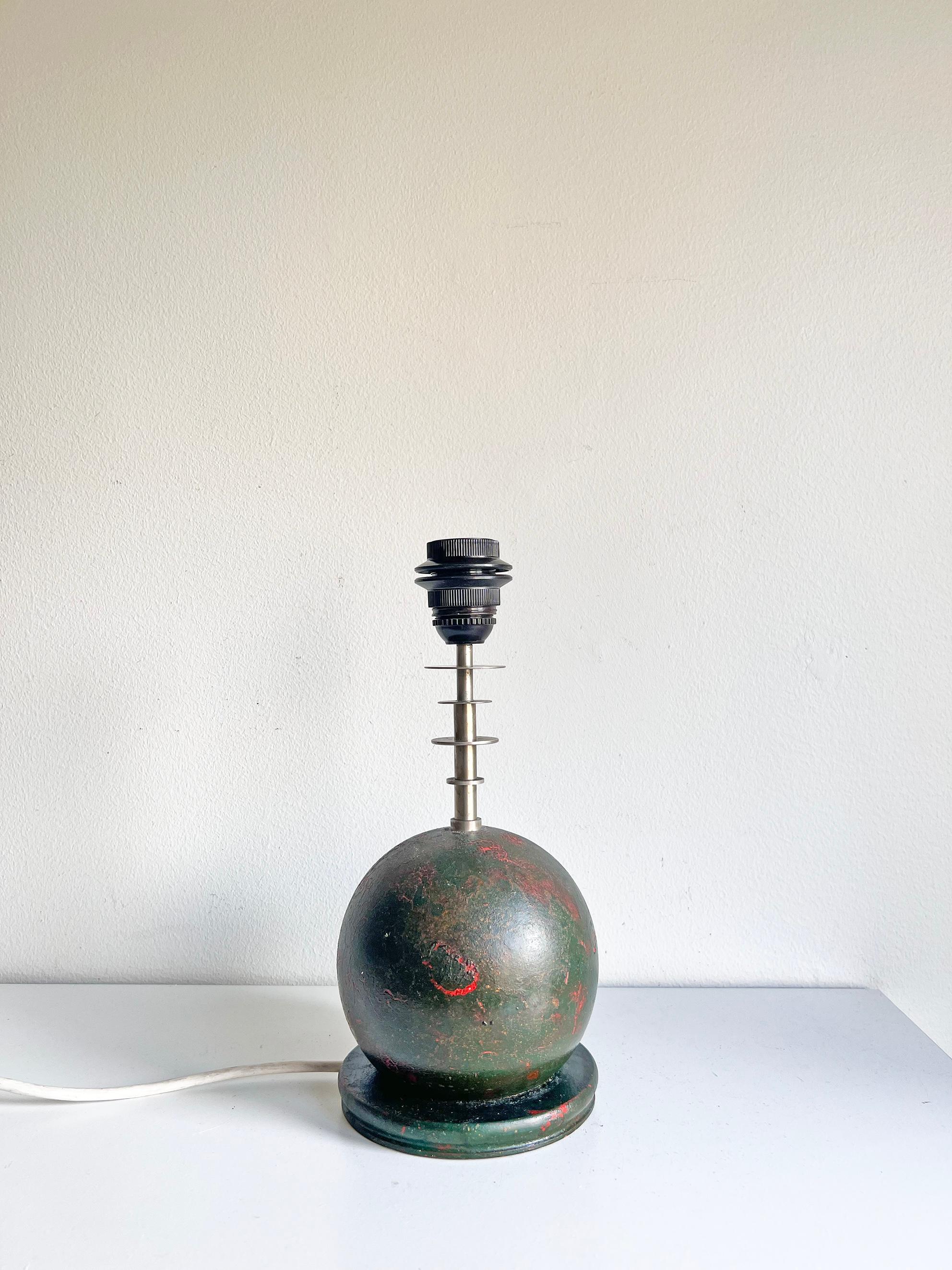 Scandinavian Modern Table Lamp, Olof Heijke, Sweden, circa 1930s In Good Condition For Sale In Örebro, SE