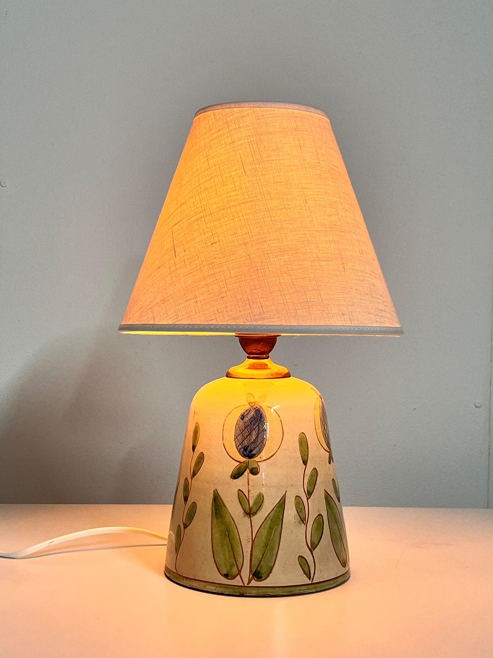 Swedish Scandinavian Modern Table Lamp, Olof Larsson, Laholm 1950's For Sale