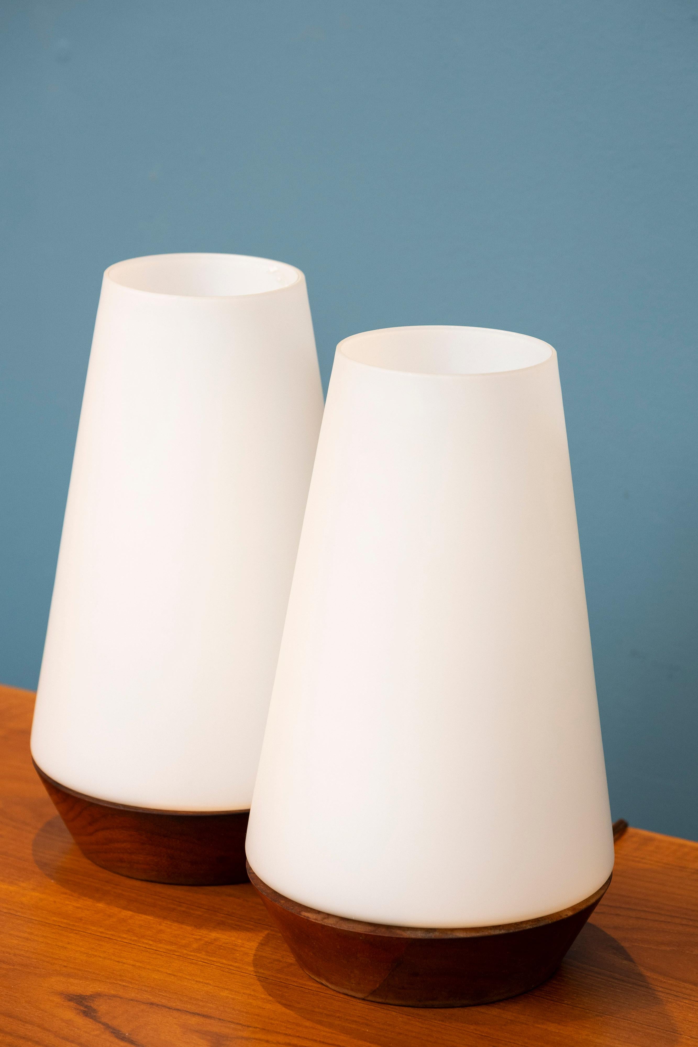 Scandinavian Modern Table Lamps In Good Condition For Sale In San Francisco, CA