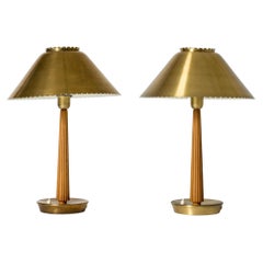 Scandinavian Modern Table Lamps, Hans Bergström, ASEA, Sweden, 1950s