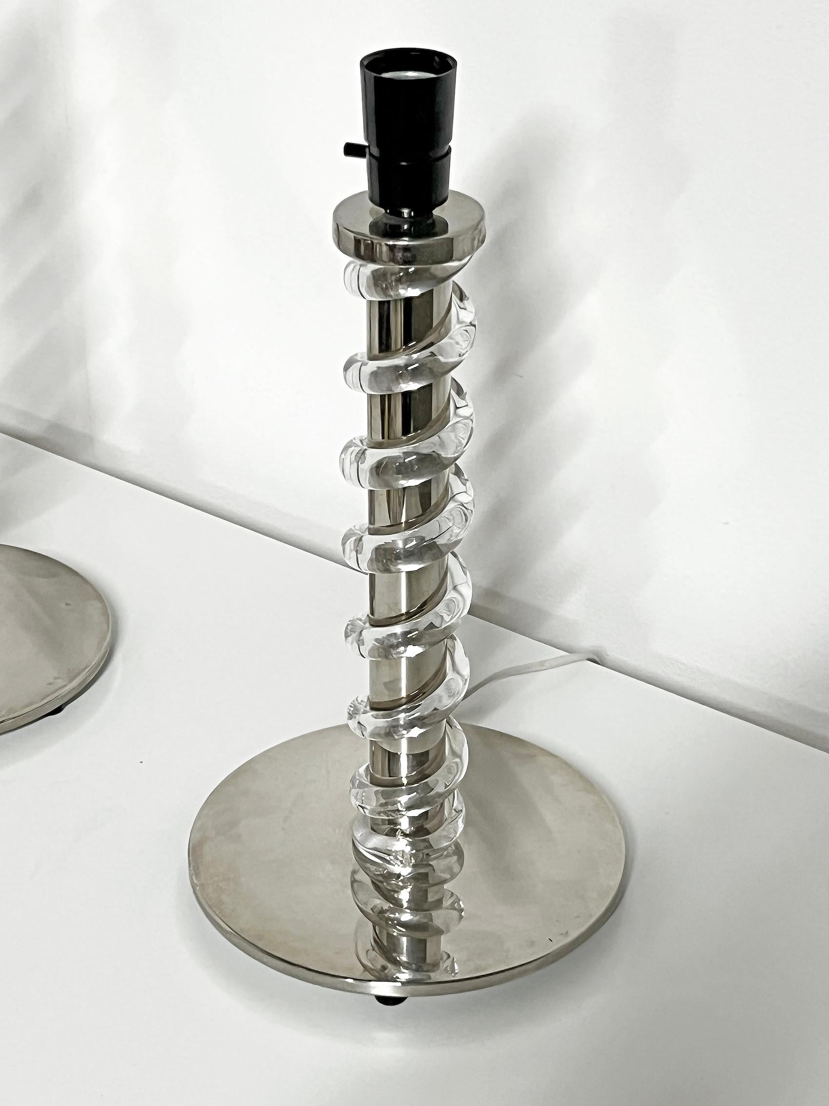 Skandinavische Moderne Tischlampen 2er Set von Høvik Lys ca 1960-70s (Metall) im Angebot