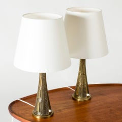 Moderne skandinavische Tischlampen, Sonja Katzin, ASEA, Schweden, 1950er Jahre