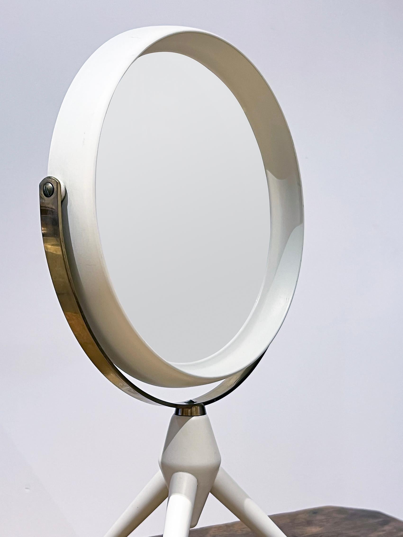 Scandinavian Modern Table Mirror, ca 1950-60's In Good Condition For Sale In Örebro, SE