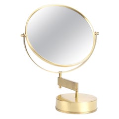 Scandinavian Modern Table mirror, Hans-Agne Jakobsson, brass.