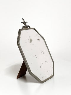 Skandinavischer moderner Tischspiegel aus Zinn, Svenskt Tenn, ca. 1930-40er Jahre