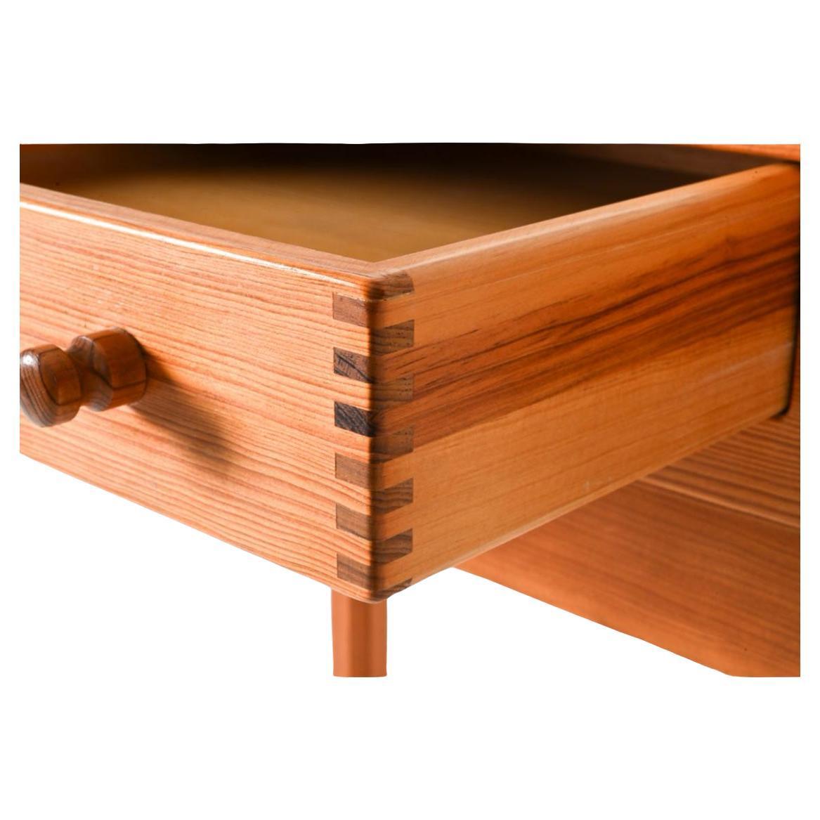 Danish Scandinavian modern tall high standing pine desk host station by HADSTEN For Sale